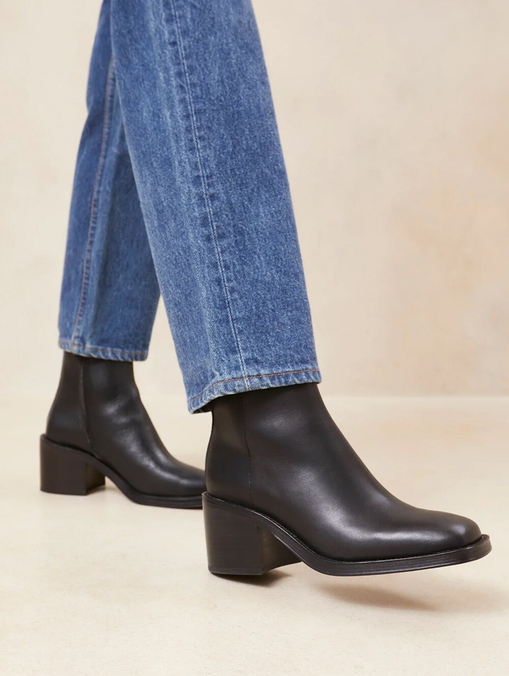 EUC Loeffler Randall Blakely Boots in Black Leather